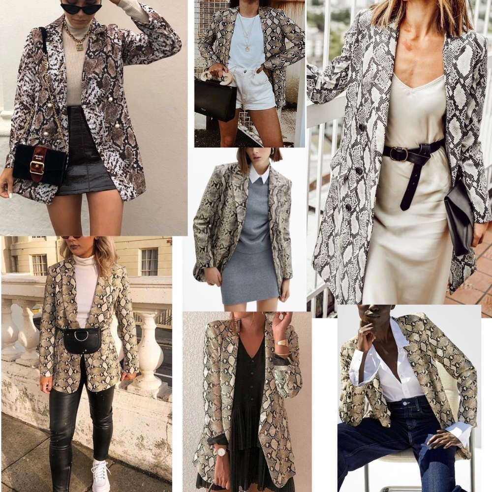 🔥 NWT The Kooples Leather Snakeskin-Effect Blazer | 100% Calfskin | RARE $1115 - Picture 6 of 13
